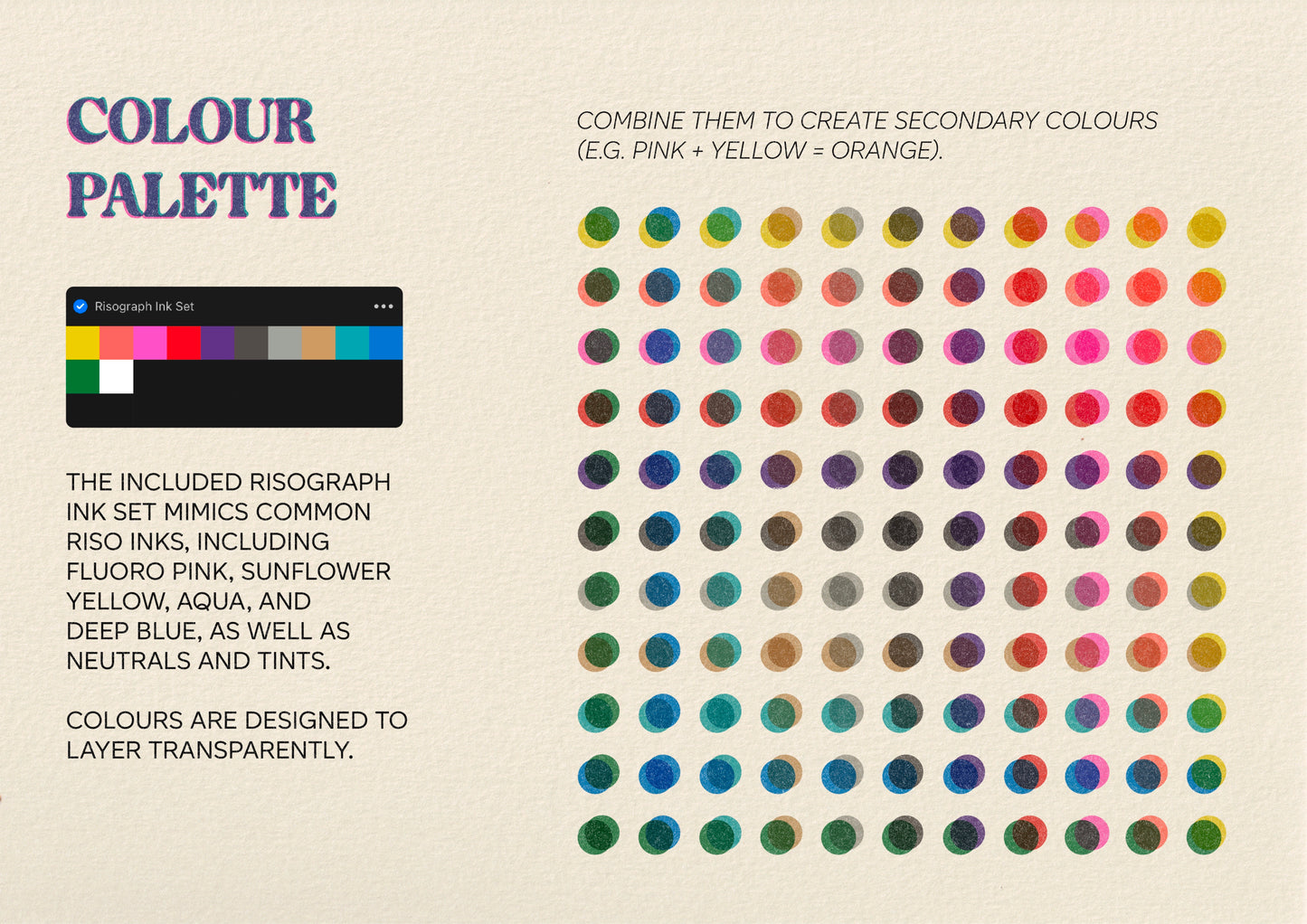 Rebus Riso Kit – Procreate Brushes & Templates for Risograph Effects